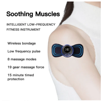 Pulse Neck Pain Relief EMS Butterfly Body Massager Men & Women