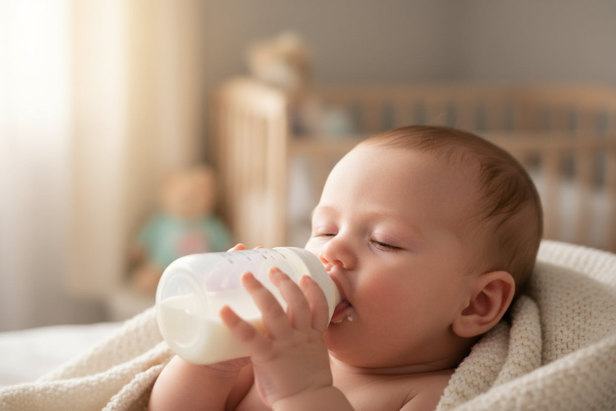Baby bottles with a milk warmer and heater, showing structure and safety features.