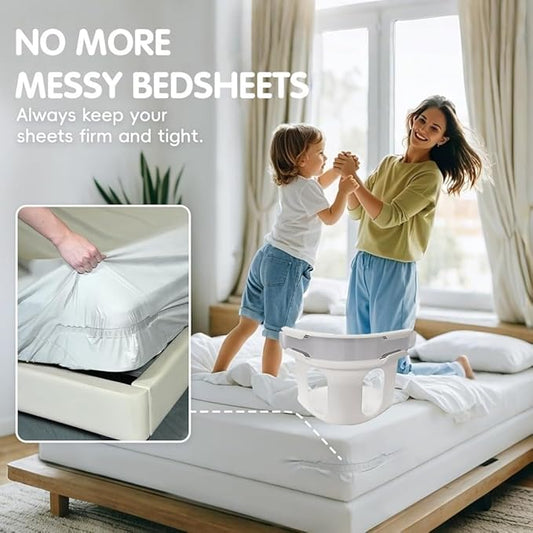 4Pcs Bed Corner Sheet Grippers – Heavy Duty Lock Bed Sheet Holder | Fits All Mattress Sizes