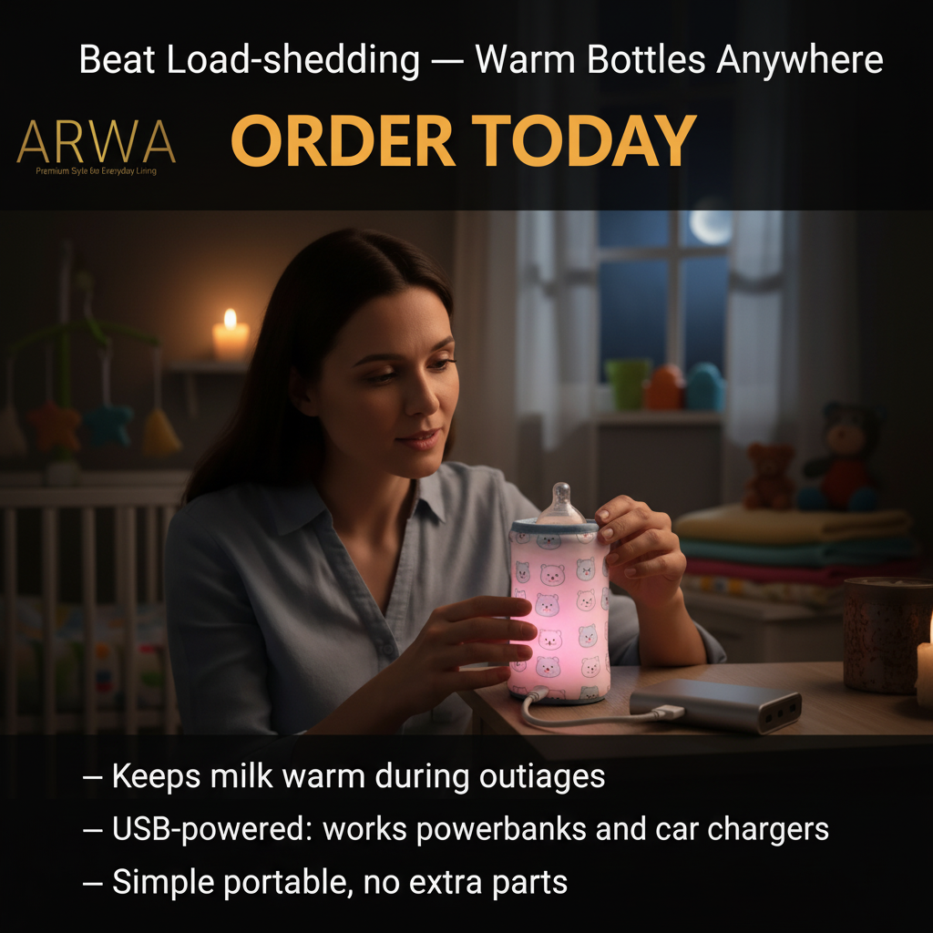 Portable USB Baby Bottle Warmer – Insulated Milk Heater Sleeve for Travel & Home | No Feeder Needed