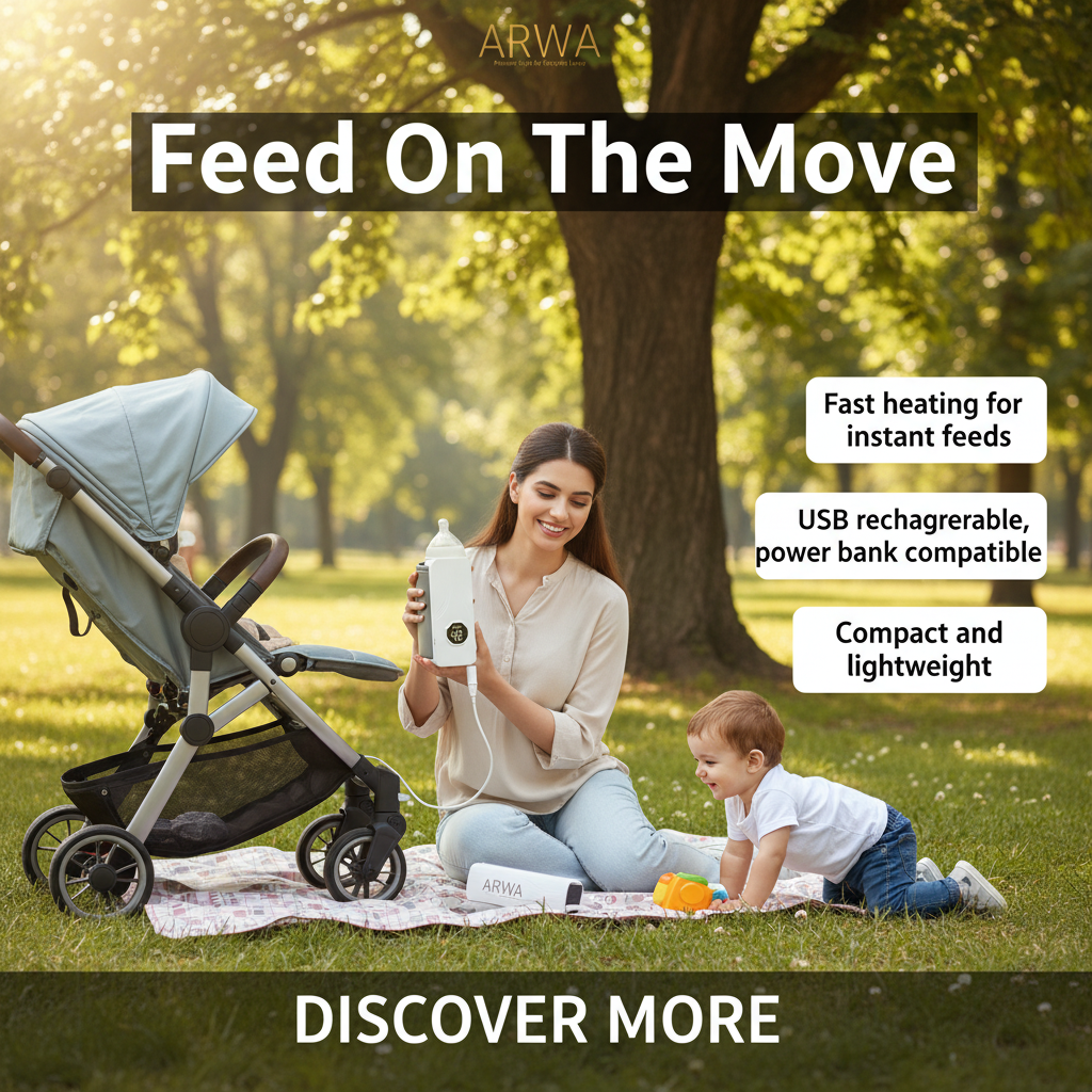 Portable Rechargeable Baby Bottle Warmer – Fast USB Milk Heater for Travel